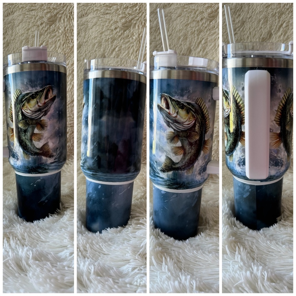 40oz Fish Tumbler